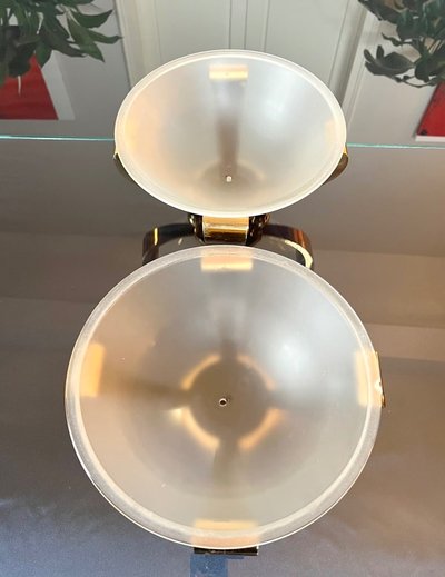Coppia di lampade in bronzo Art Déco - Luci a colonna