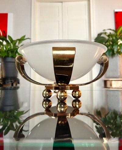Coppia di lampade in bronzo Art Déco - Luci a colonna