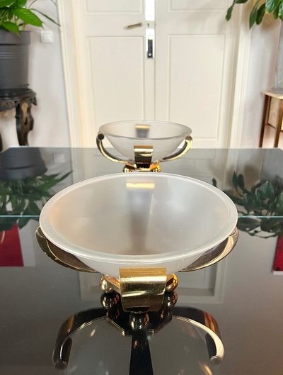 Coppia di lampade in bronzo Art Déco - Luci a colonna