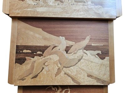 Emile Gallé "Polar Bear" nesting tables