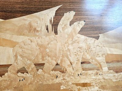 Emile Gallé "Polar Bear" nesting tables