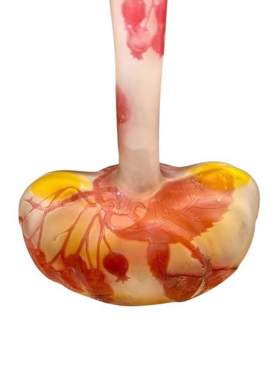 Emile Gallé vase Art Nouveau "Groseilles"
