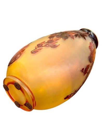 Emile Gallé Important Art Nouveau "Magnolias" Vase