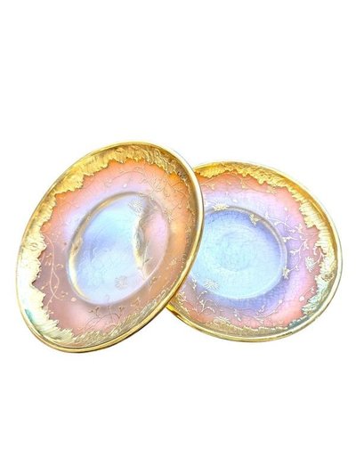 Daum Nancy Pair of Art Nouveau "Pâquerettes" Cups