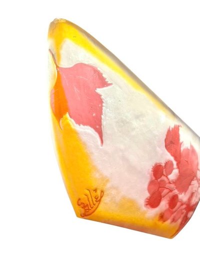 Coppa Emile Gallé Art Nouveau "Aux Groseilles