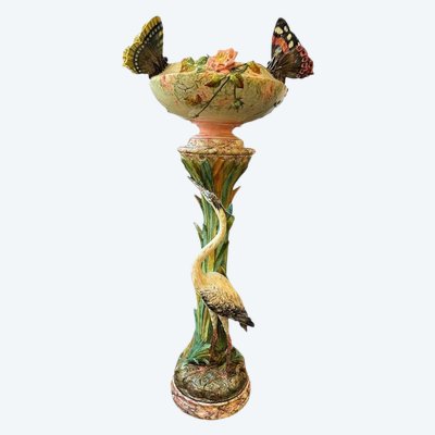 Delphin Massier Grand Complet Art Nouveau "Airone e farfalle