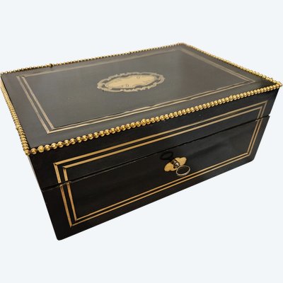 Coffret Nécessaire de voyage - Crystal and silver - Napoleon III period .
