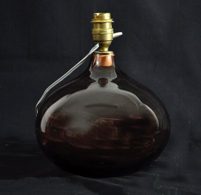 Verre Soufflé Lamp Base Signed Claude Morin Circa 1970