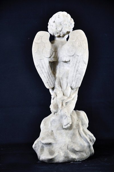 Ange Putti En Marbre XIXe Siècle