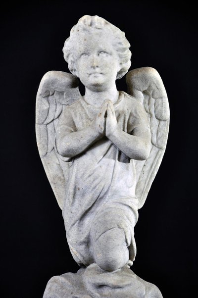 Ange Putti En Marbre XIXe Siècle