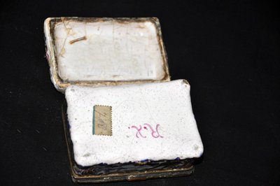 Pair De Boîtes à Tabac Faïence Signées époque XVIIIe