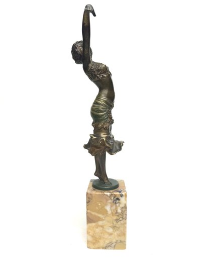 Paul Philippe figura in bronzo Art déco Radha