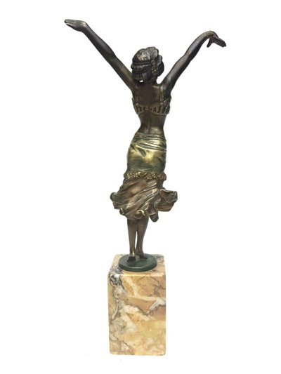 Paul Philippe figura in bronzo Art déco Radha
