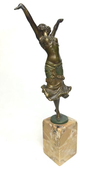 Paul Philippe figura in bronzo Art déco Radha