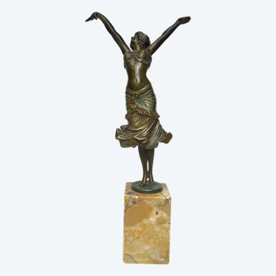Paul Philippe figura in bronzo Art déco Radha
