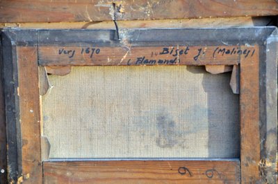 Öl Auf Leinwand "test De Grossesse" Circa 1670, signiert Biset