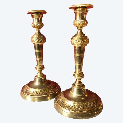 Mistletoe Candleholders, Louis XVI period