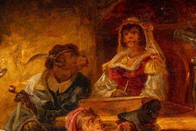 Zacharie Noterman (1820-1890) The Monkey Tavern oil on wood circa 1860