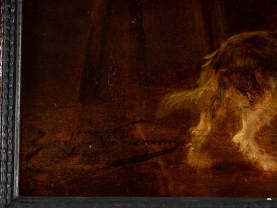Zacharie Noterman (1820-1890) The Monkey Tavern oil on wood circa 1860