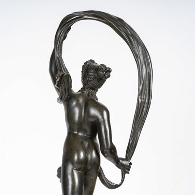 D’après Jean de Bologne (1529-1608) - La Fortune bronze ciselé à patine verte vers 1830-1850