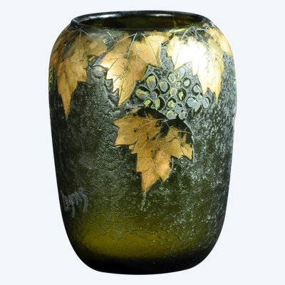 Vase En Pâte De Verre Multicouche Signed Legras Art Nouveau period