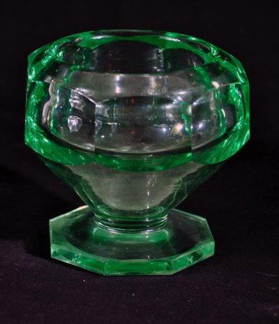 Vase en verre signé Muller Frères Lunéville époque Art déco