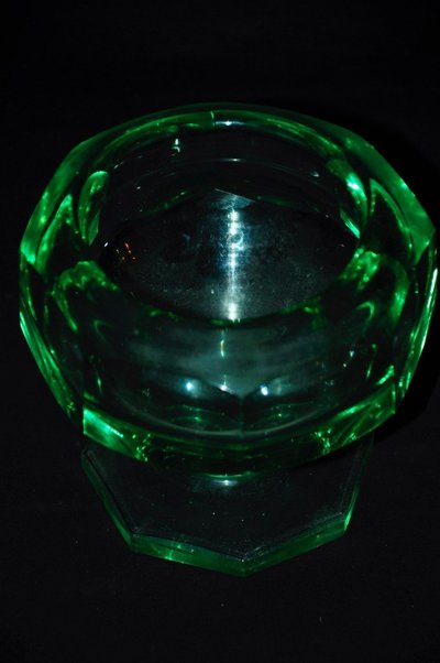 Vase en verre signé Muller Frères Lunéville époque Art déco