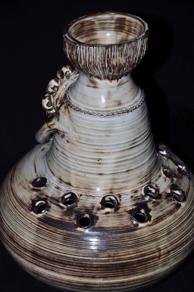 Anthropomorphic vase Signed Jacques Pouchain Circa 1970