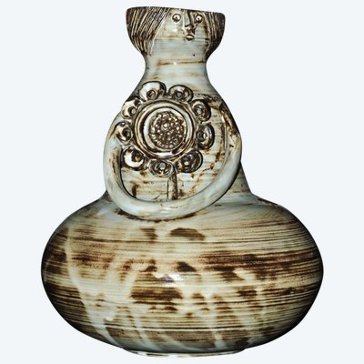 Anthropomorphic vase Signed Jacques Pouchain Circa 1970