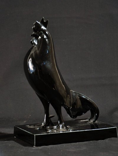 Galletto indiano in ceramica Petersen Sèvres 1980 circa