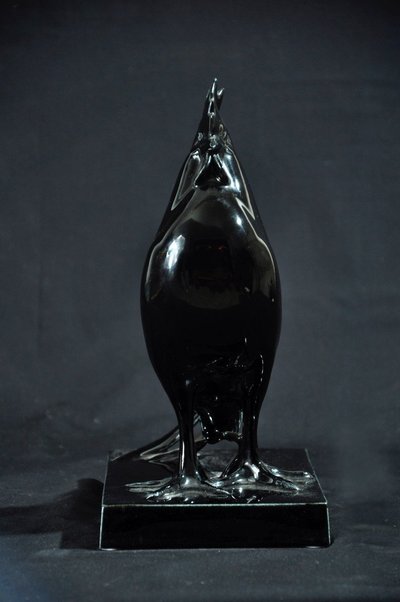 Galletto indiano in ceramica Petersen Sèvres 1980 circa