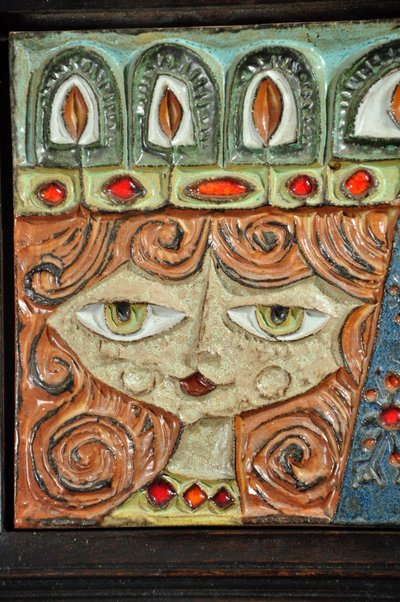 Ceramic tiles by Roland Zobel atelier Céramique Les Cyclades circa 1980