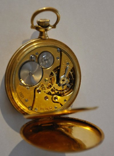 Zenith Gold Pocket Watch Circa 1900