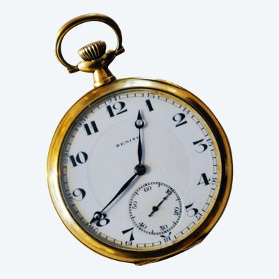 Zenith Gold Pocket Watch Circa 1900