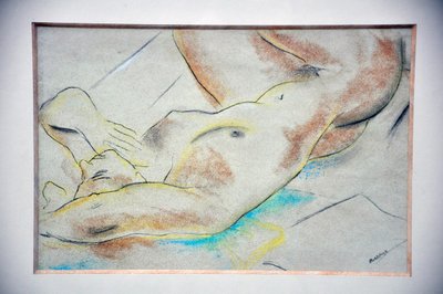 Pastel Nu Signé Louis Muhlstock XXᵉ Siècle