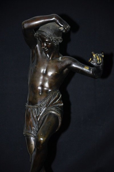 Danseur Napolitain Aux Castagnettes En Bronze Signé Duret XIXᵉ Siècle