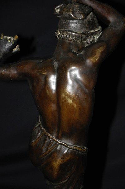 Danseur Napolitain Aux Castagnettes En Bronze Signé Duret XIXᵉ Siècle