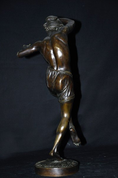 Danseur Napolitain Aux Castagnettes En Bronze Signé Duret XIXᵉ Siècle