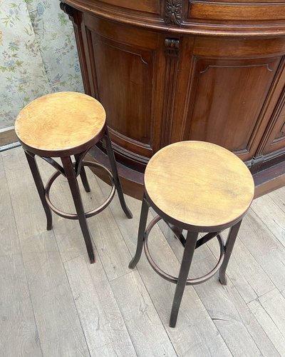 4 tabourets Baumann signé
