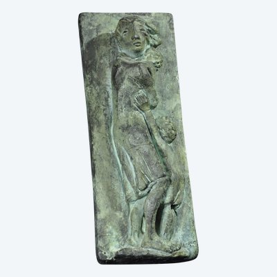 Terrakotta-Skulptur mit Igné-Signatur als Hommage an die Widerstandskämpferinnen, 20.