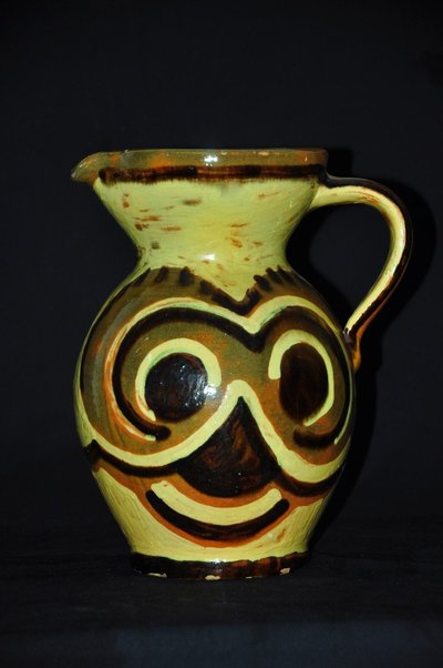 Ceramic Pitcher Signed Ann Dangar Circa 1940