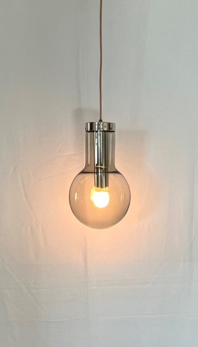 Maxi Bulb medium suspension lamp by Frank Ligtelijn for RAAK Amsterdam, Netherlands 1960s