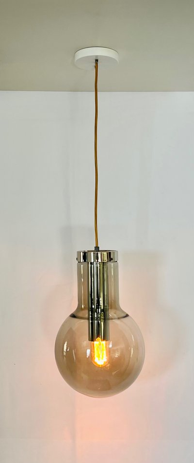 Maxi Bulb medium suspension lamp by Frank Ligtelijn for RAAK Amsterdam, Netherlands 1960s