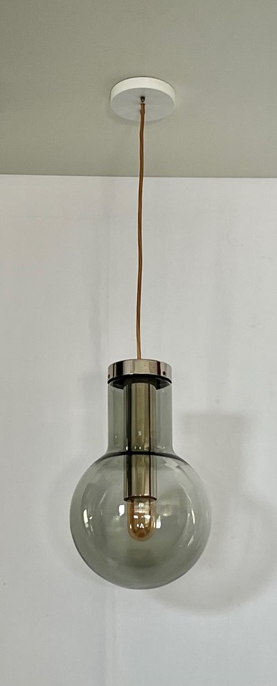 Maxi Bulb medium suspension lamp by Frank Ligtelijn for RAAK Amsterdam, Netherlands 1960s