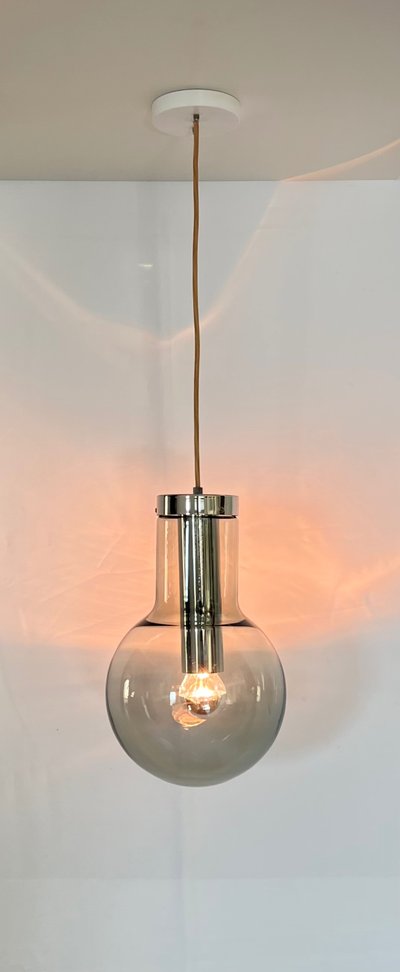 Maxi Bulb medium suspension lamp by Frank Ligtelijn for RAAK Amsterdam, Netherlands 1960s