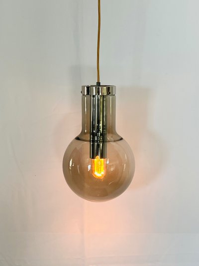Maxi Bulb medium suspension lamp by Frank Ligtelijn for RAAK Amsterdam, Netherlands 1960s