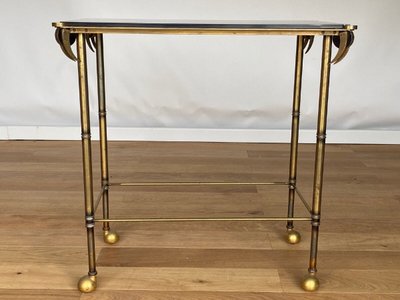 Table tubulaire 1950 travail italien ou français maisons Baguès Ramsay