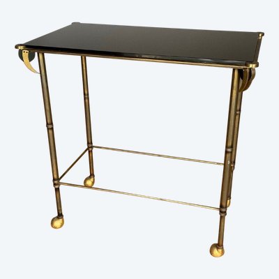 Table tubulaire 1950 travail italien ou français maisons Baguès Ramsay
