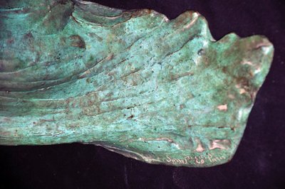 Gabbiano in bronzo Art Déco firmato Louis Fiot 1930 circa
