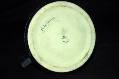 Ceramic Vase Signed Le.corrone Ciboure Circa 1950